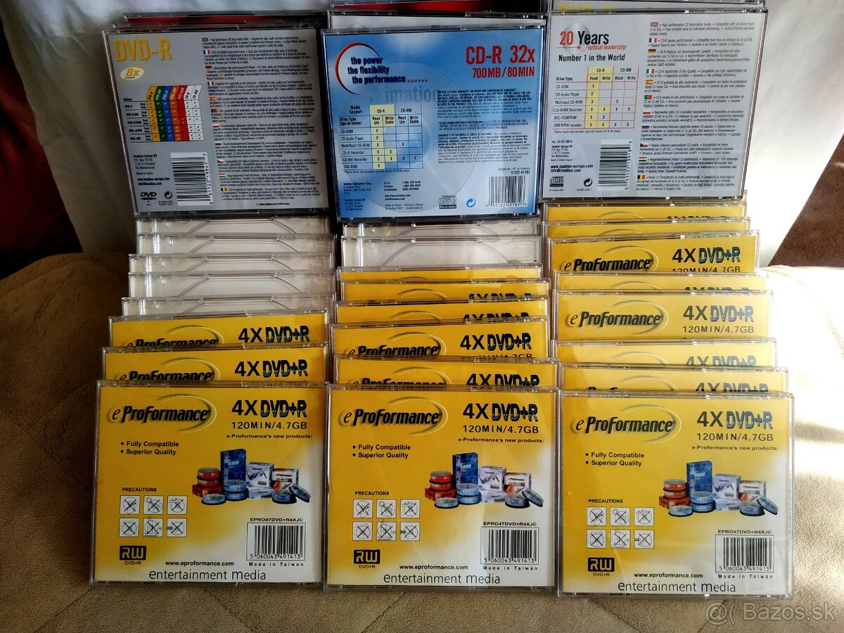 50 x CD/DVD/Blu-ray obaly 10,4 mm - 6