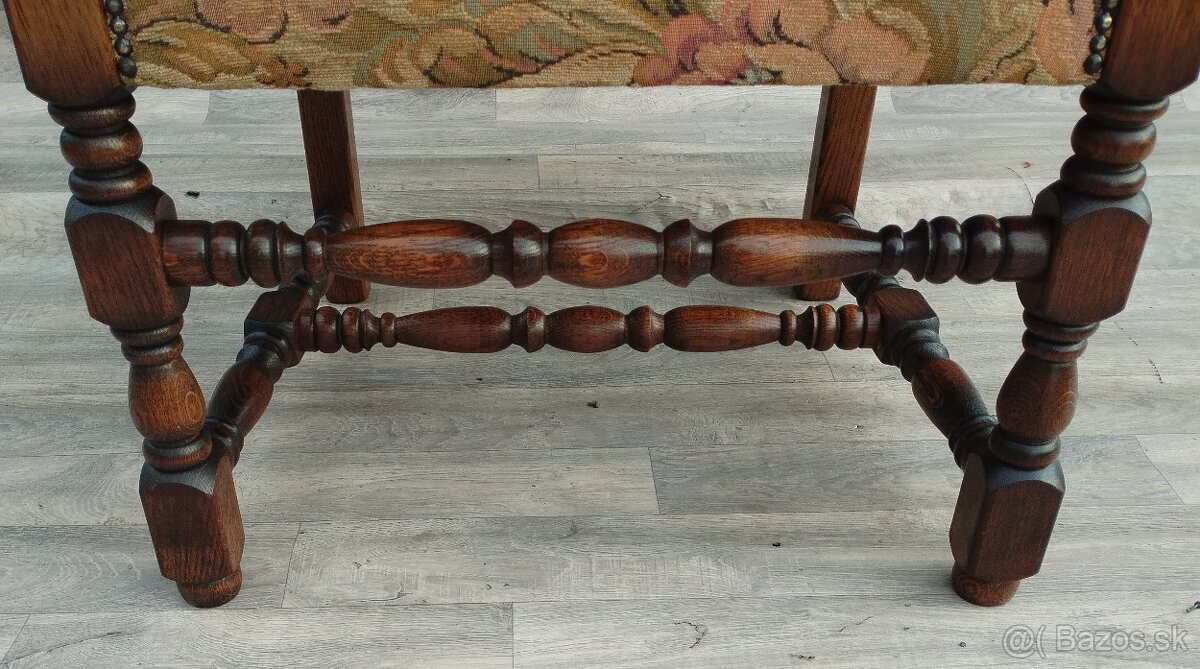 Kreslo starožitné v štýle Ľudovíta XIII . - 6