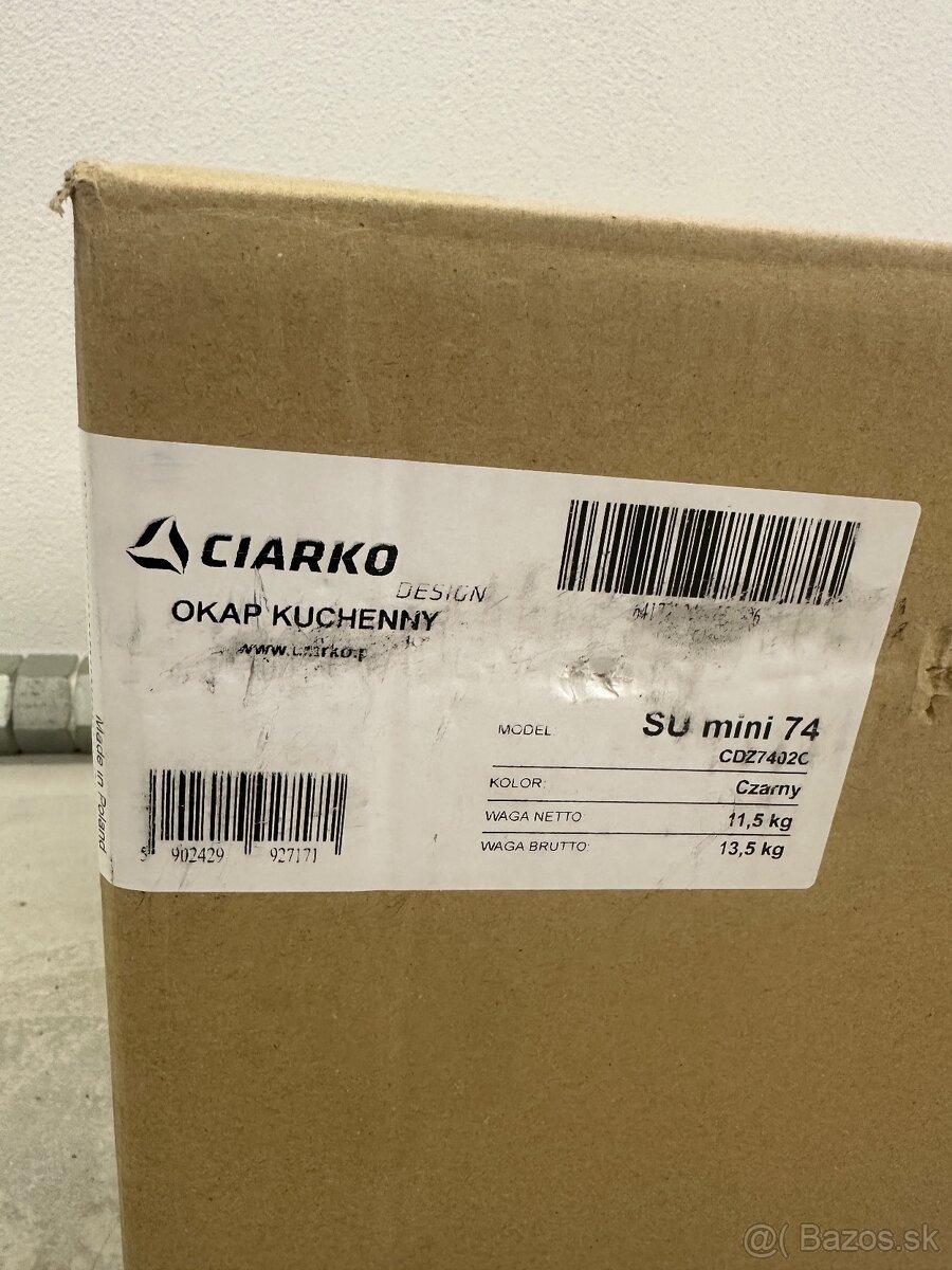 Odsávač pár Ciarko Design SU Mini 74 Black - 6