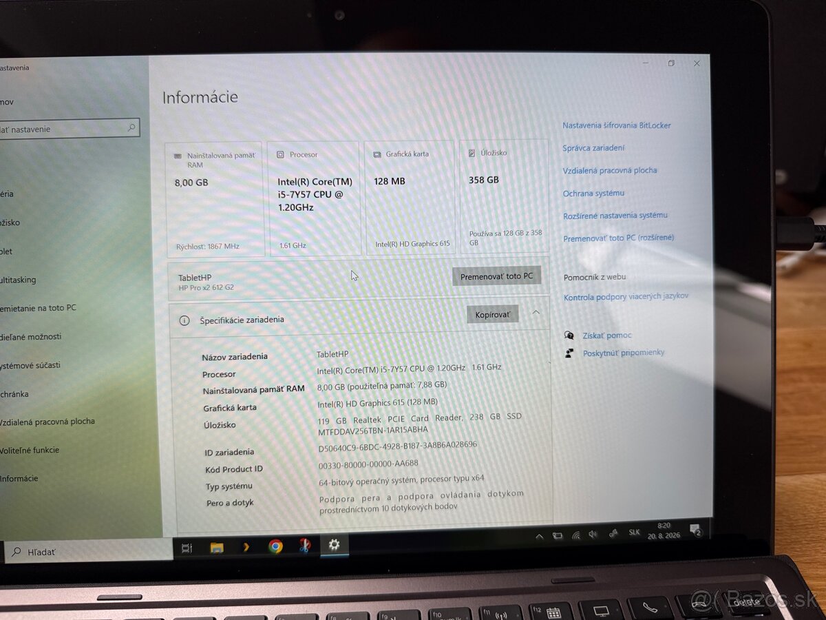 HP Pro x2 612 G2 SET (i5, 8GB RAM, 256GB SSD) - 6