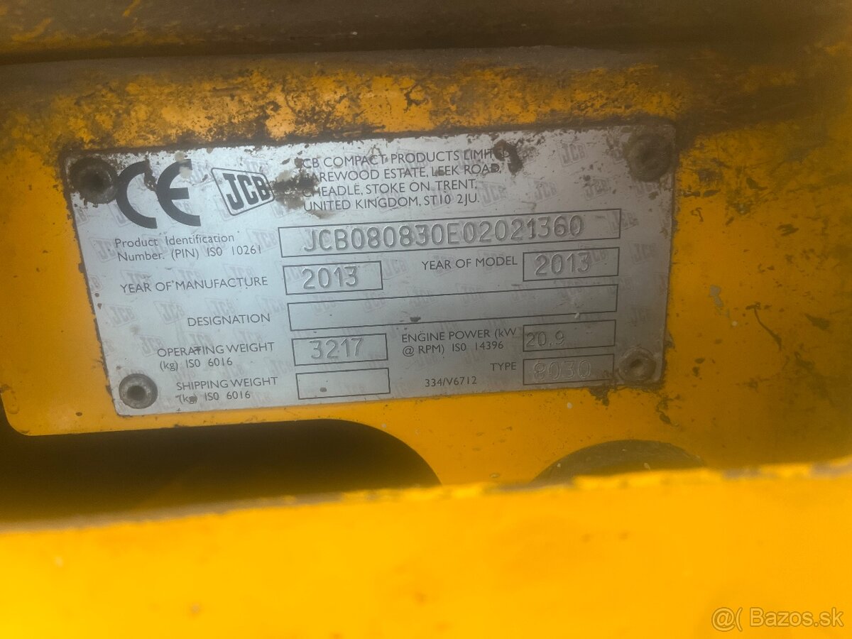 Minibáger JCB 8030 - 6