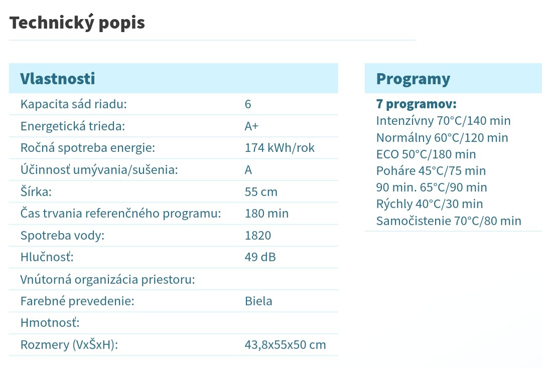 Stolna umyvacka riadu Philco - 6