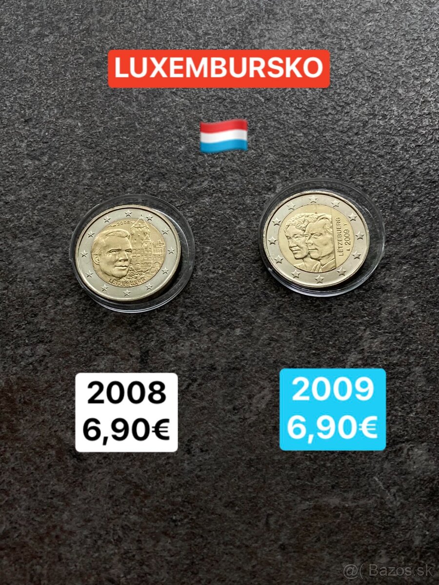 Luxembursko - 2 eurové mince - 6