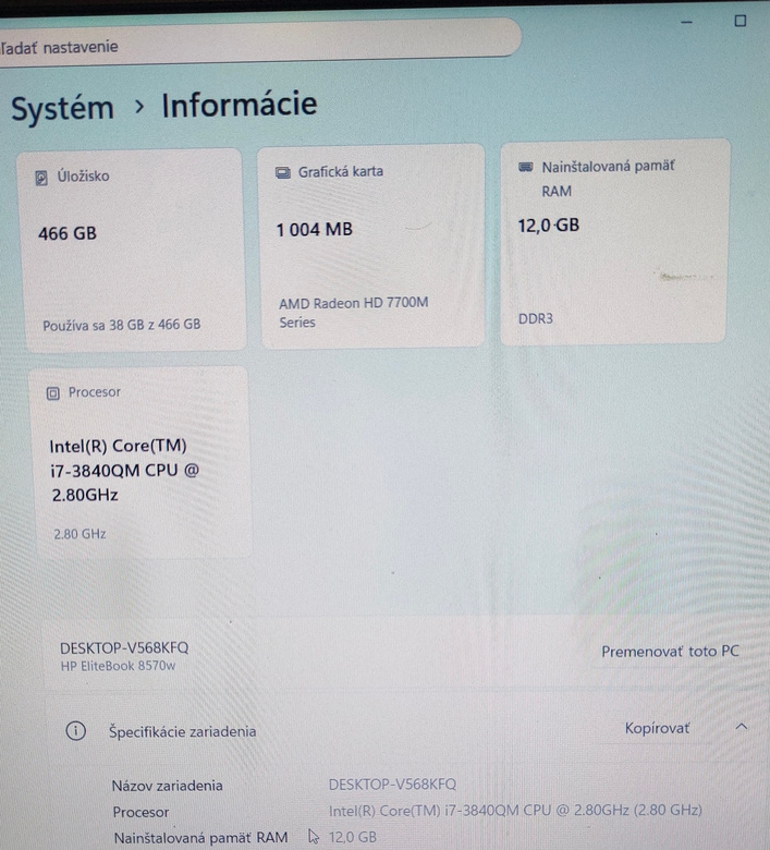 HP Elitebook 8570w + dokovacia stanica (200W adapter) - 6