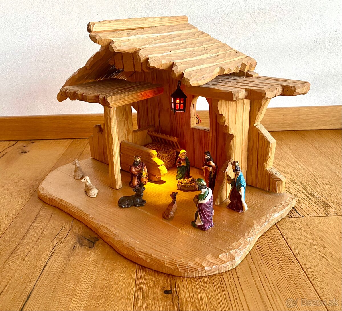 Starý krásný dřevěný betlém - 6