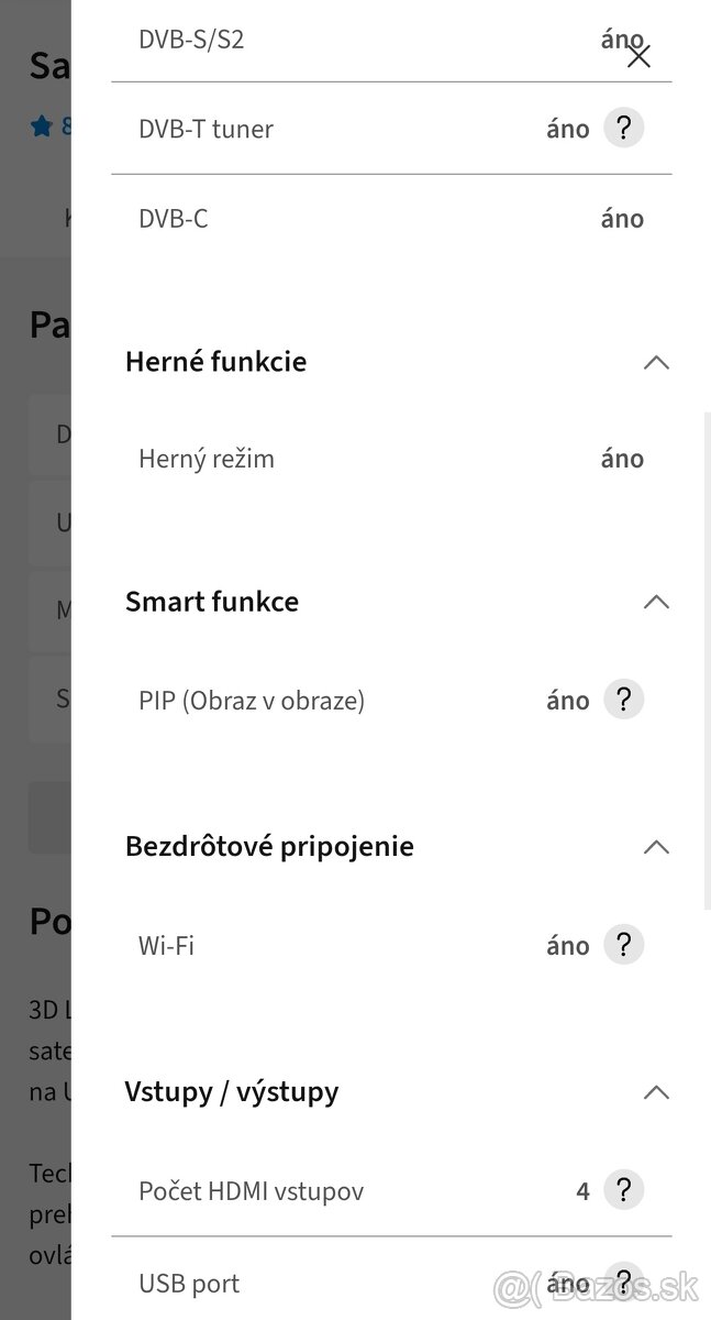 Ponúkam na predaj televízor Samsung - 6