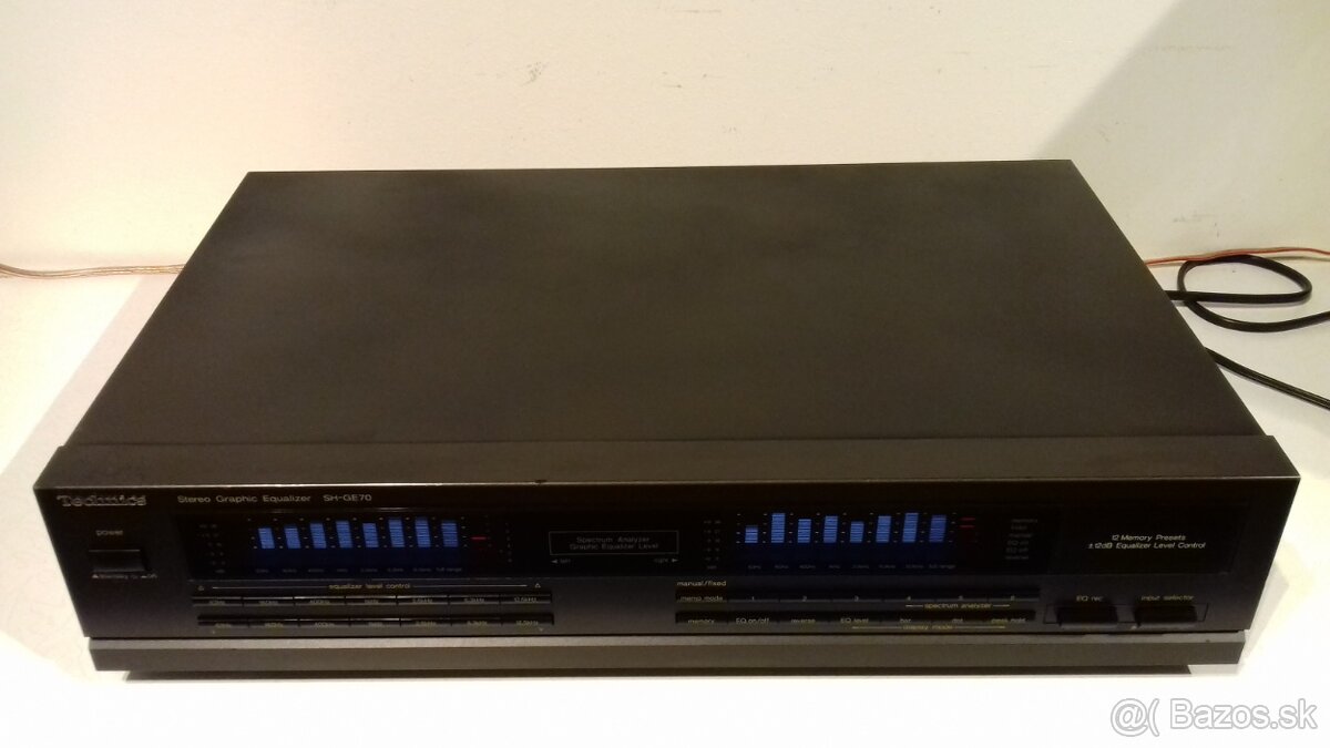 2x7 pasmovy GRAFICKY equalizer TECHNICS SH-GE70, Japan, AE73 - 6