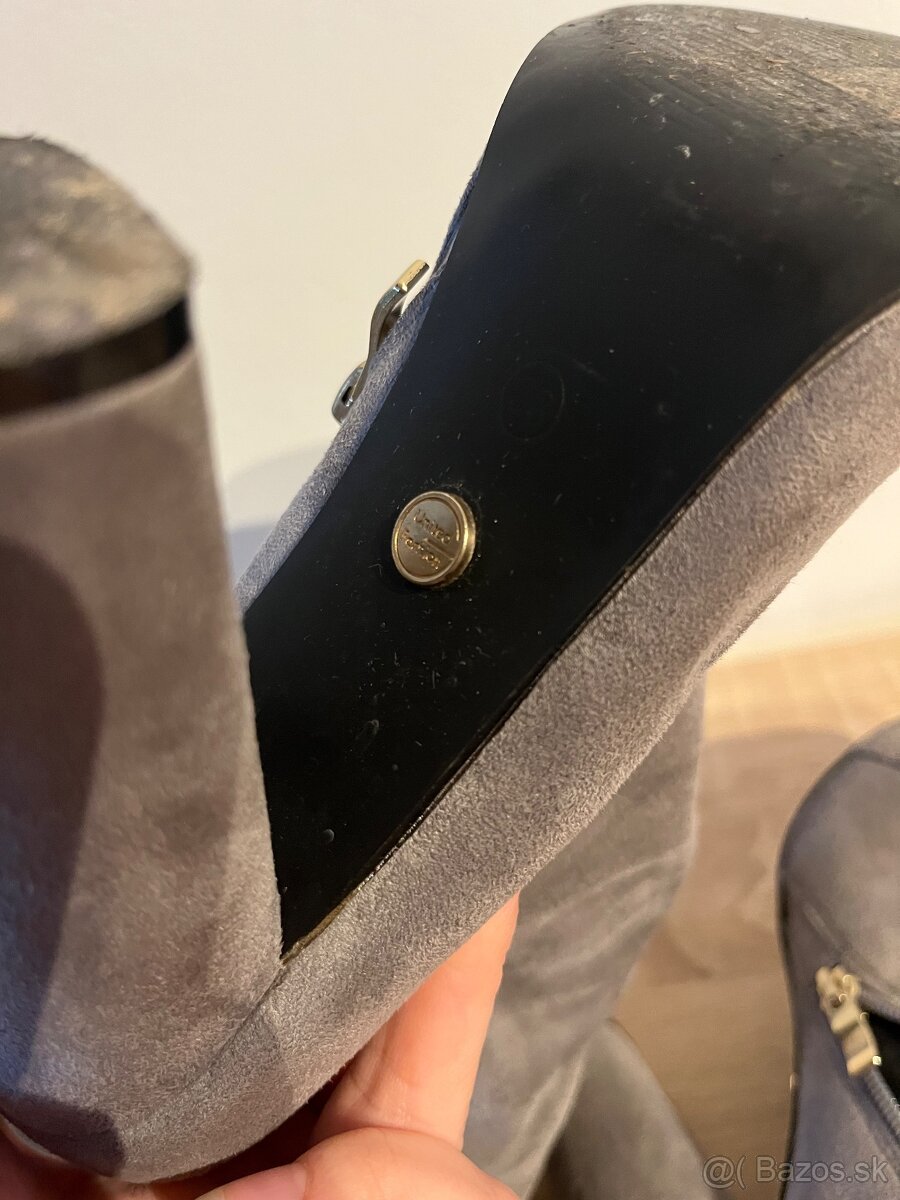 Vysoké cizmy vhodné aj na široké lytka - 6