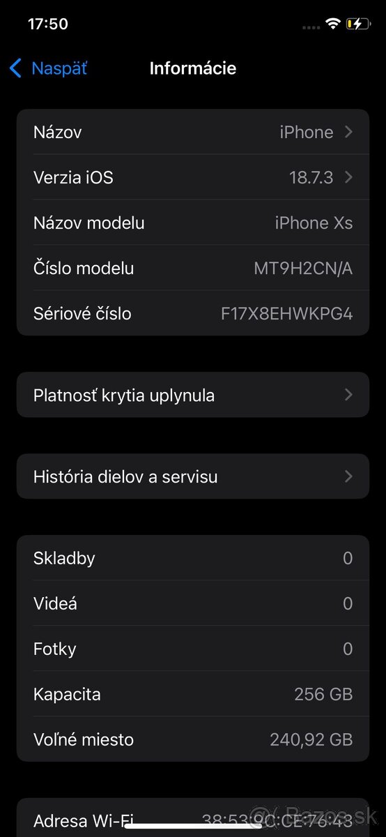 Apple iPhone XS 256GB - čierny, bez škrabancov - 6