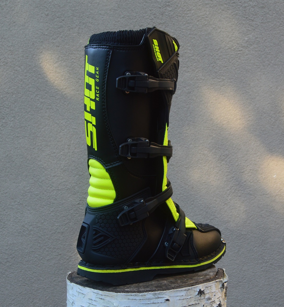 Predám mx čižmy SHOT žlté fluo - 6