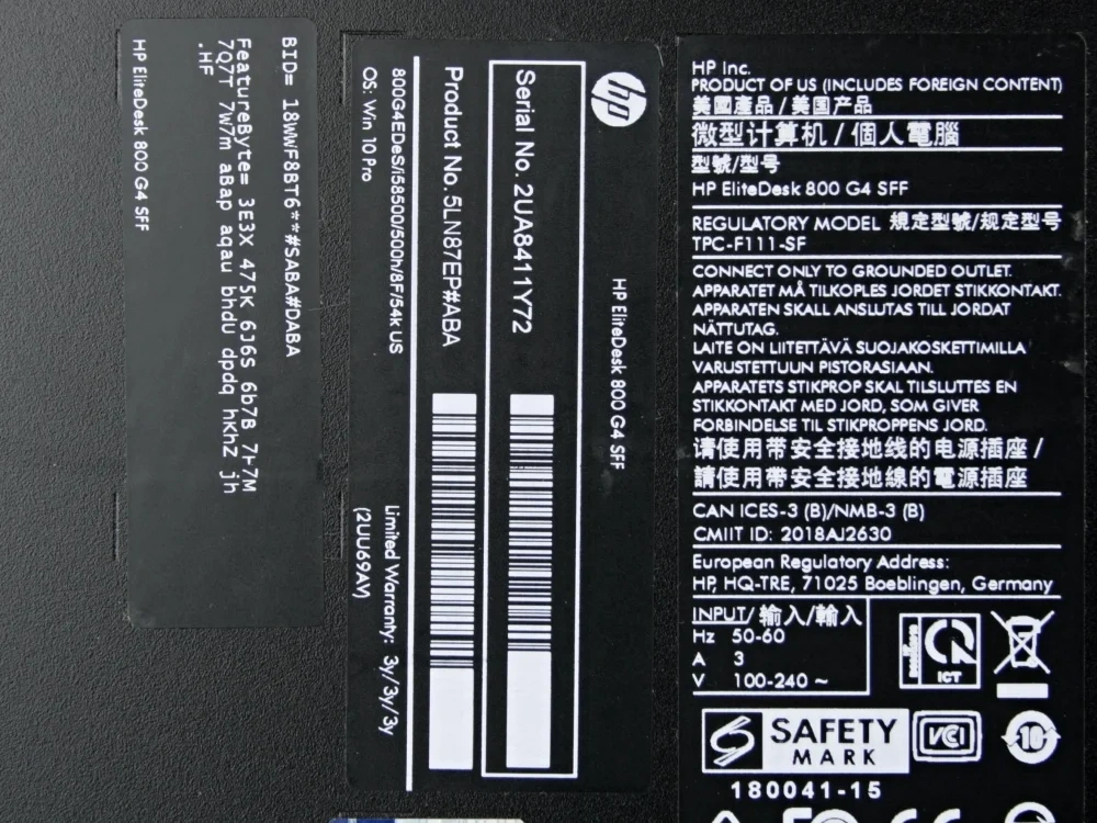 HP 800 G4 - i5 9500, 16GB RAM, 512GB NVMe, VGA, OS, ZÁRUKA - 6