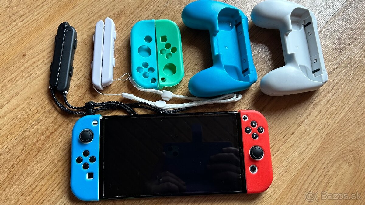 Nintendo Swich Oled 2024 - v záruke s kopou doplnkov - 6