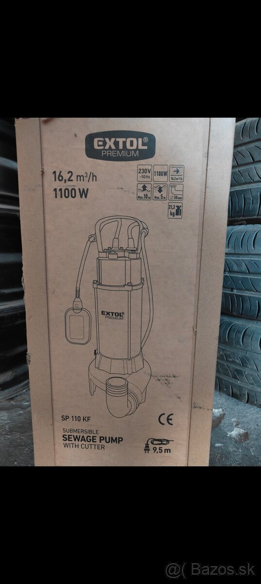 Predám ponorné kalové čerpadlo EXTOL - 6