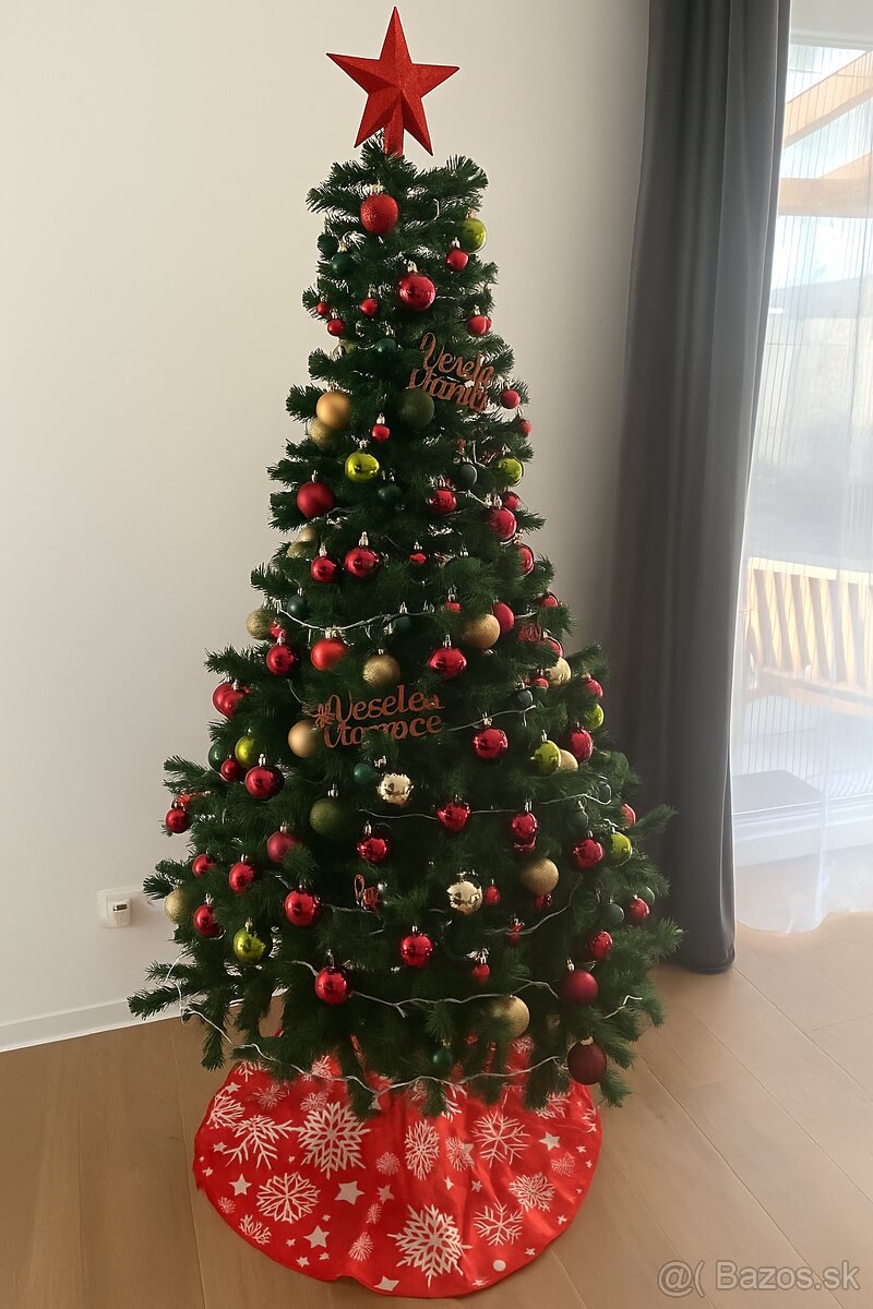 Predám umelý vianočný stromček 180cm JEDĽA - 6