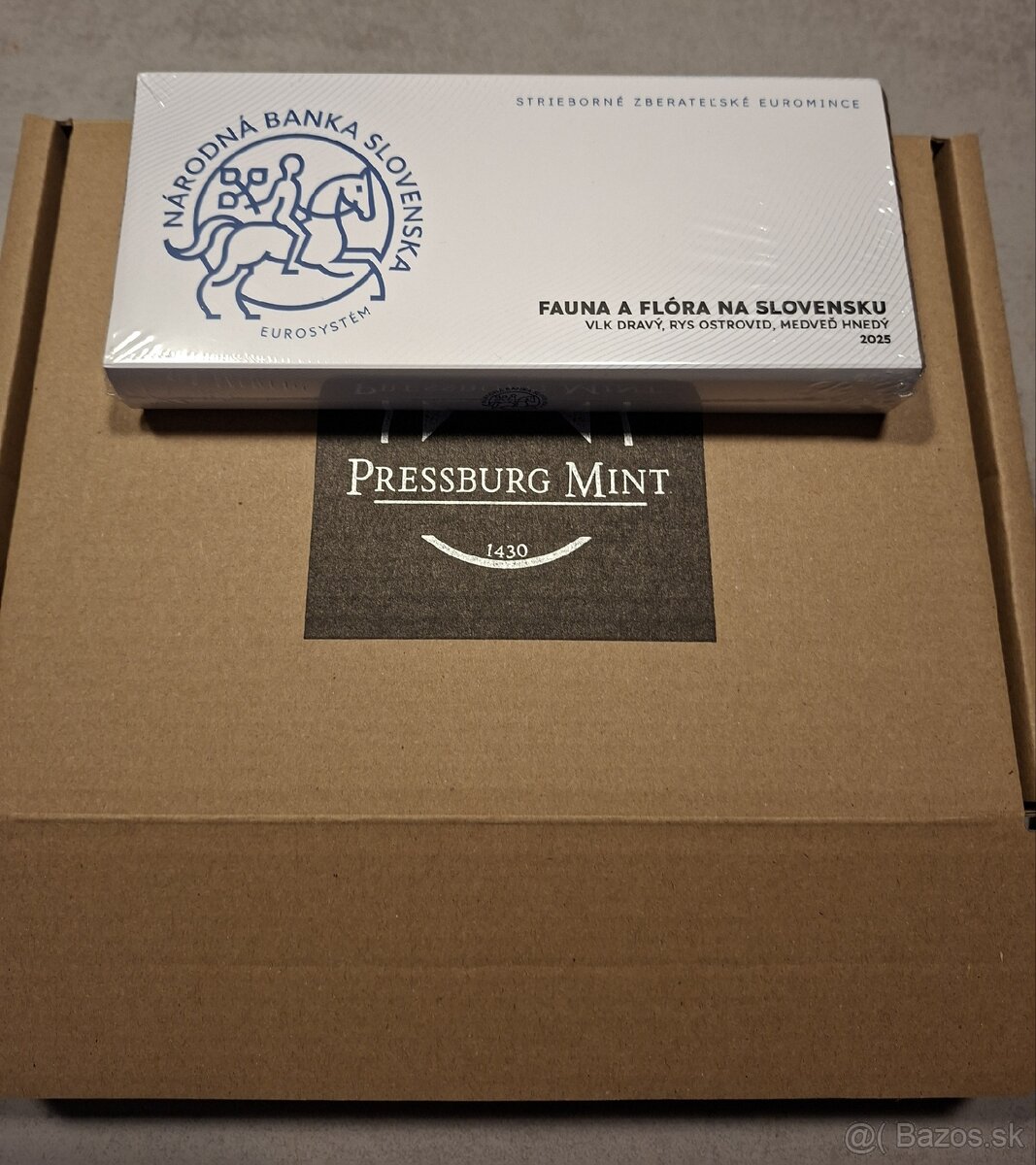 Strieborné mince - Fauna a Flóra na Slovensku + Pamätný list - 6