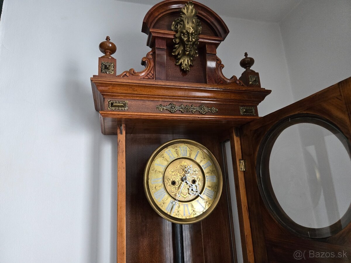 Starožitné neorenesančné nástenné hodiny - 6