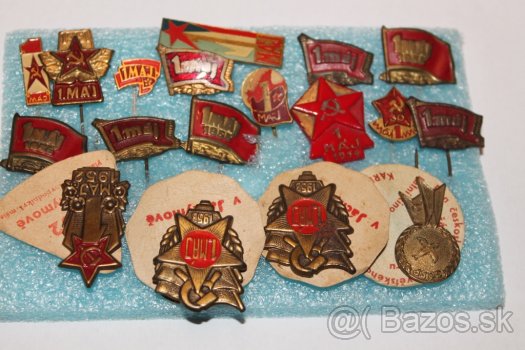 Odznaky "1. M Á J A" a iné. - 6