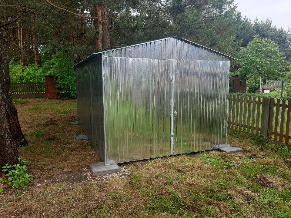 Plechová garáž 3x5m, stavebná búda - 6