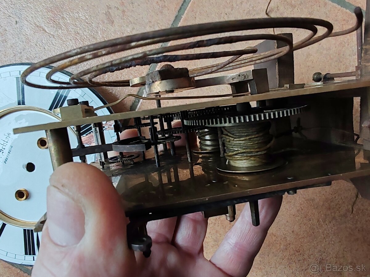 Starožitny hodinový stroj spolkový č2. - 6