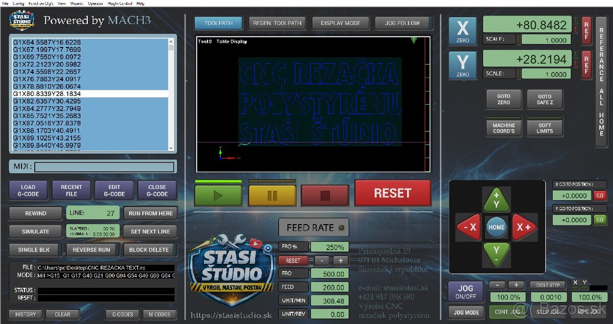 CNC REZAČKA POLYSTYRÉNU – PRAC. PLOCHA 1350x750x750mm - 6