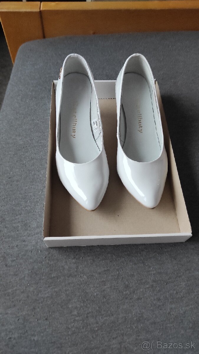 Svadobné kožené lodičky - 6