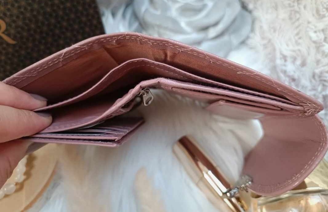 Staroružová kožená peňaženka - 6