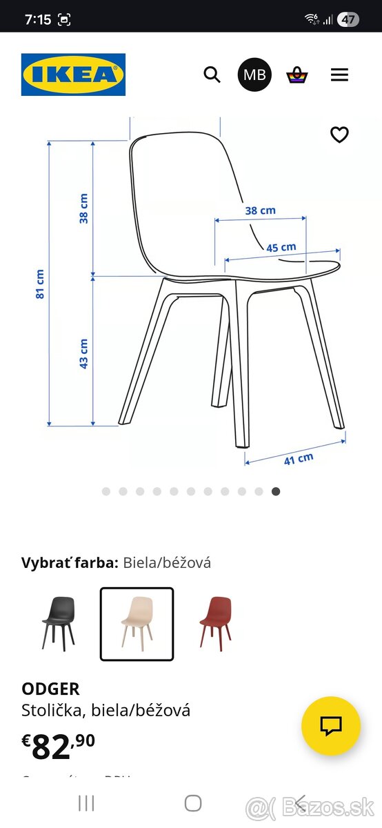 Stolicky Ikea Odger - 6