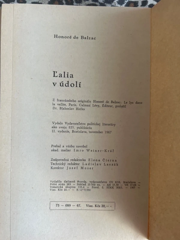 Ľalia v údolí - Honoré de Balzac - 6