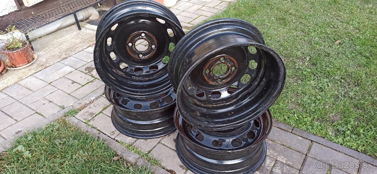 Predám plechové disky 6Jx15H2 ET45. 4x108 - 6