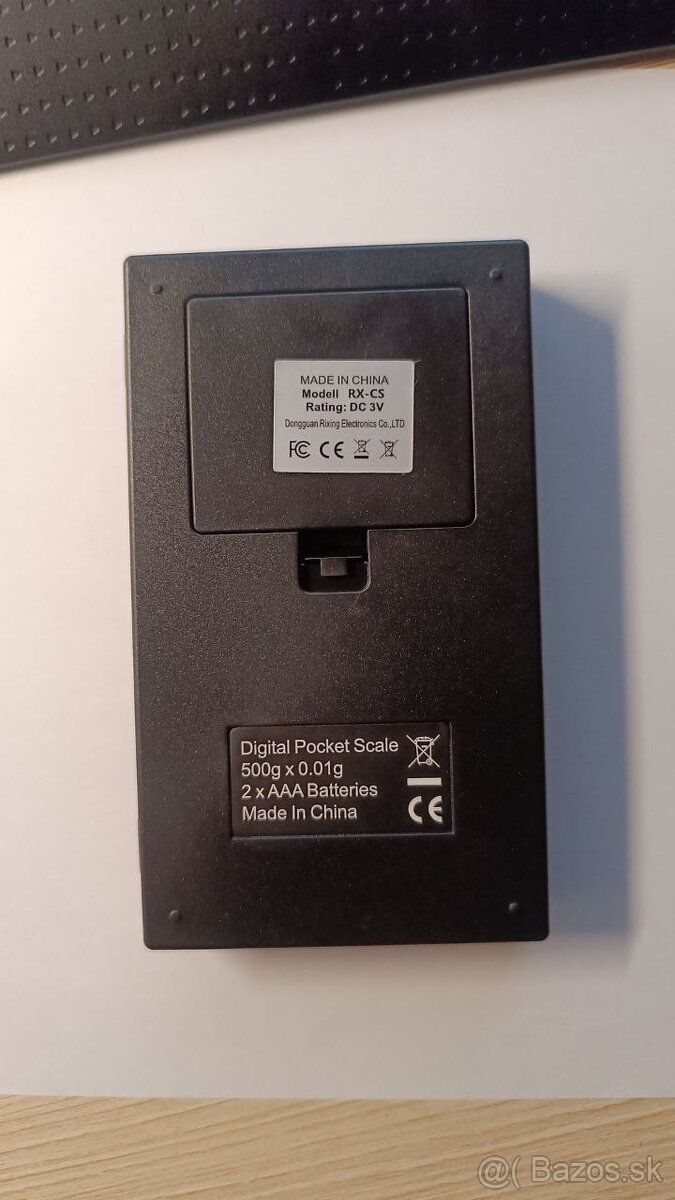 Vrecková digitálna váha do 500g - 6