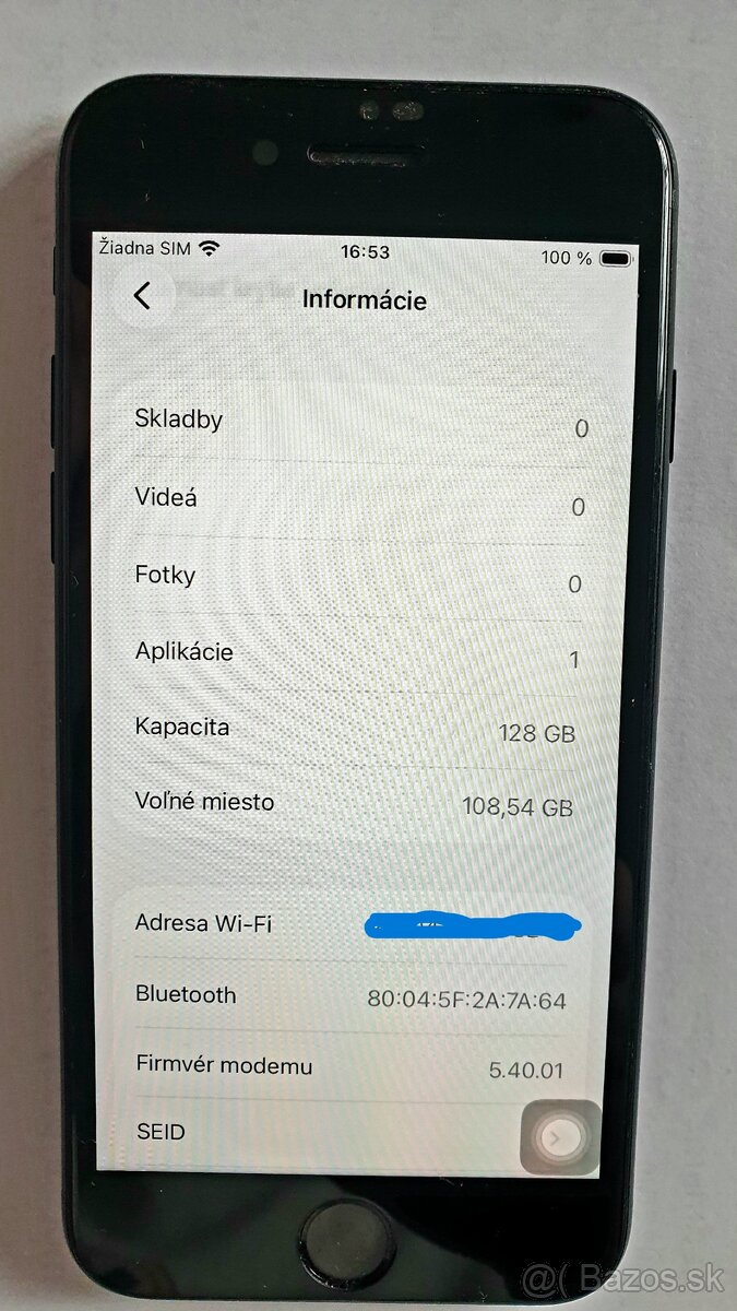 Predám iPhone SE 2022 128gb /3. gen./ - čierny. - 6