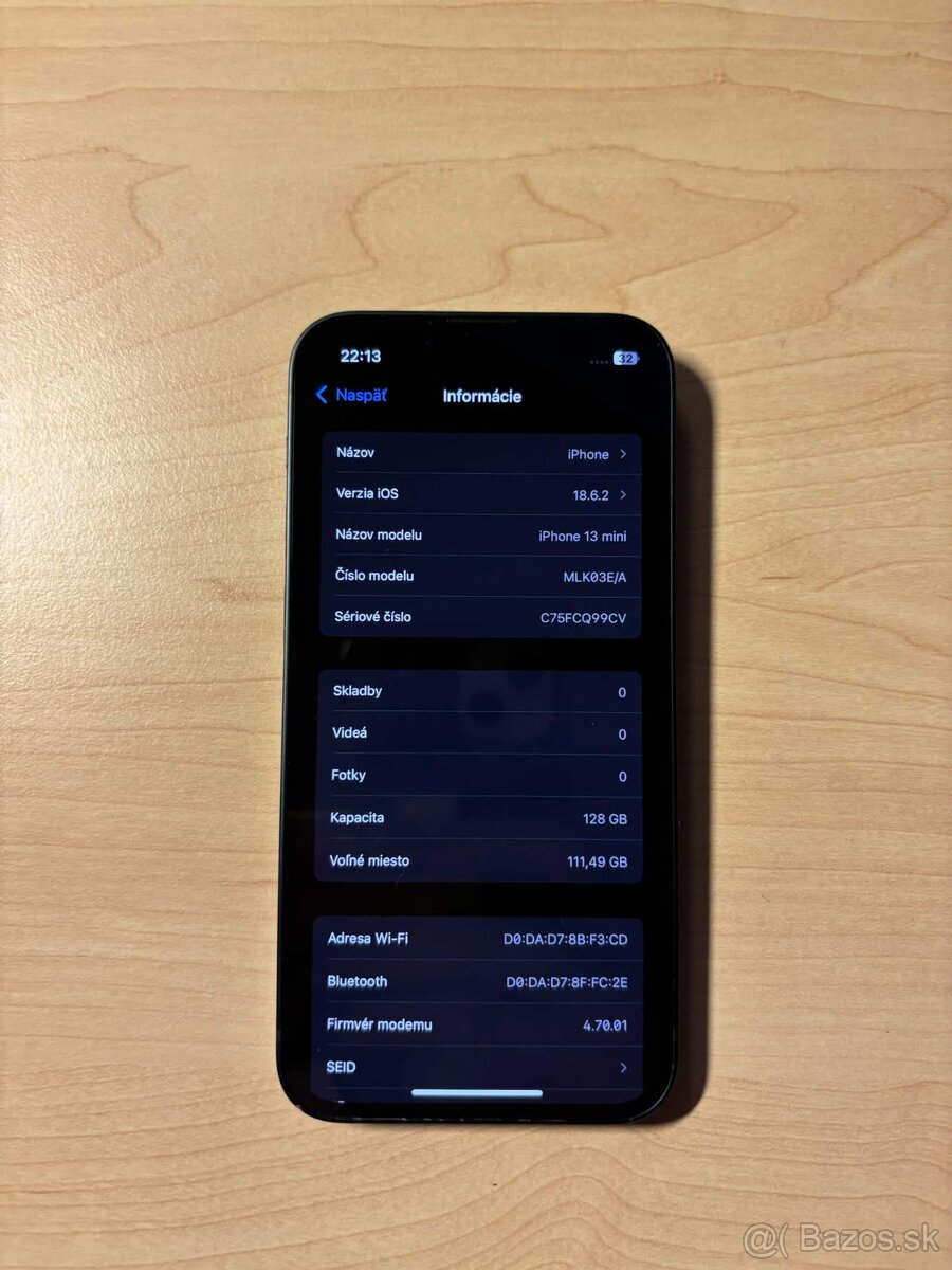 Apple iPhone 13 Mini - 128GB Čierny - 6