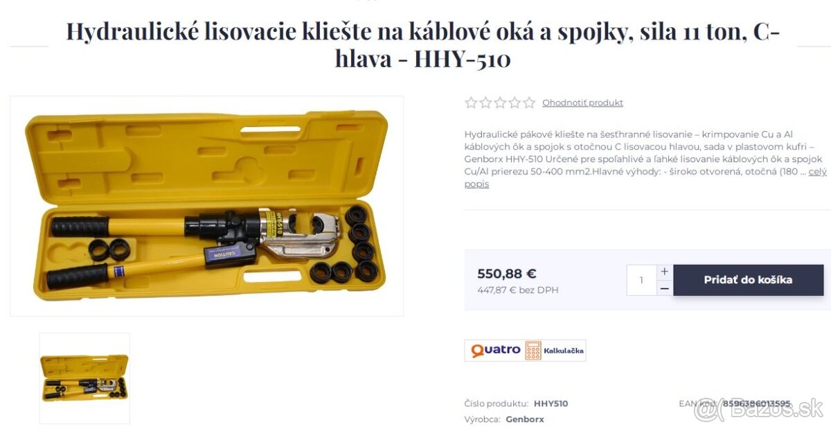 hydraulicke lisovacie (krimpovacie) klieste - 6