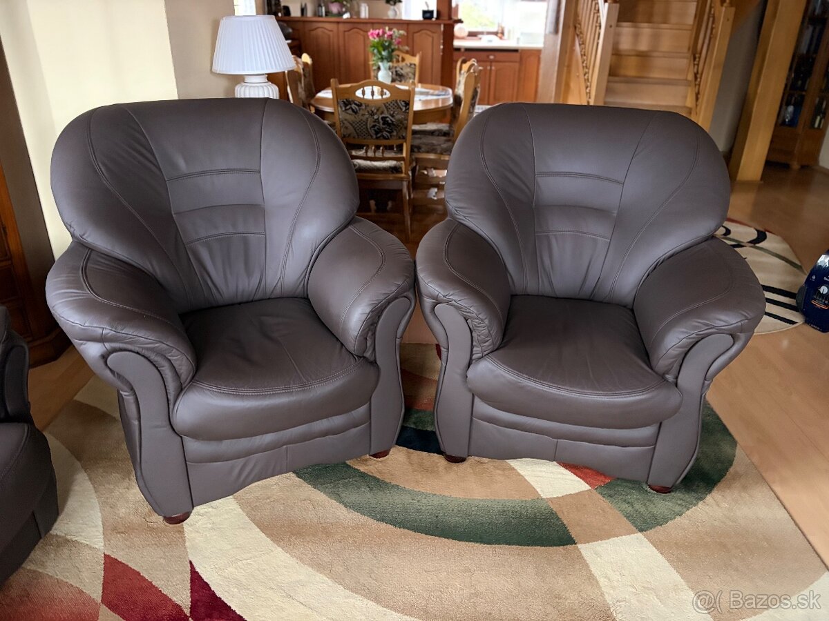 Kožená sedacia súprava - 6