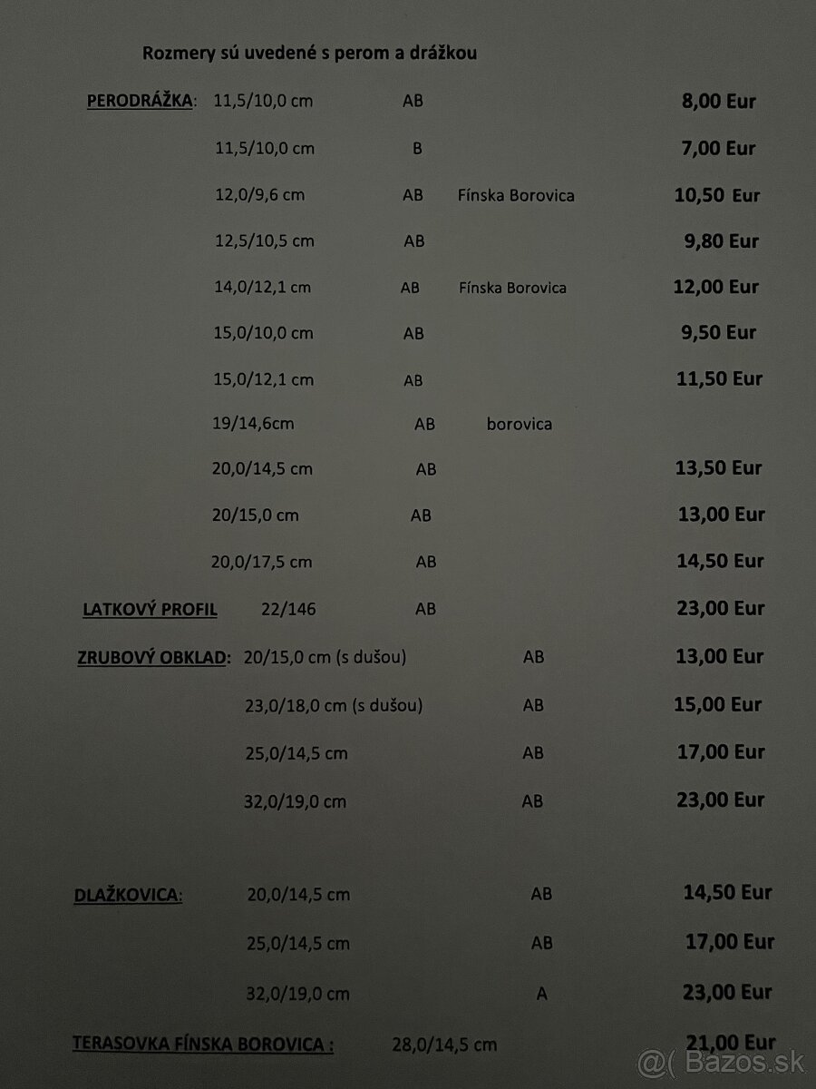 Tatranský zrubový profil Kvh hranoly rezivo plechy OSB - 6