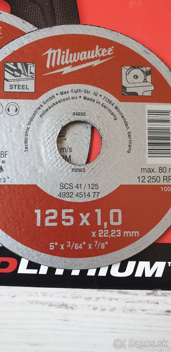 Milwaukee 125x1x22.23 - 6