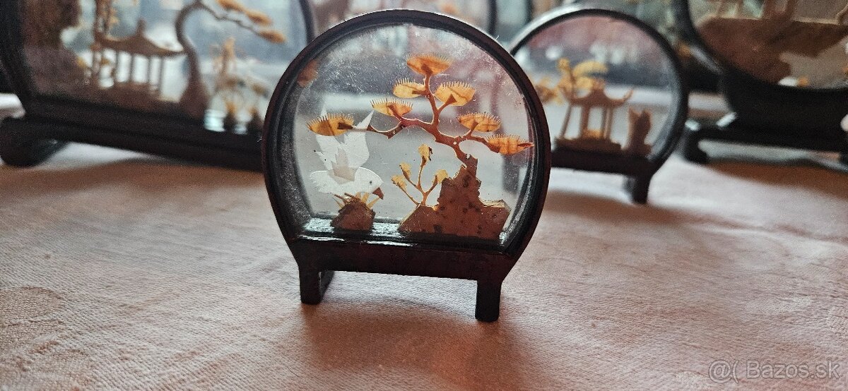 Korkove vyrezy s skle, zbierka - 6