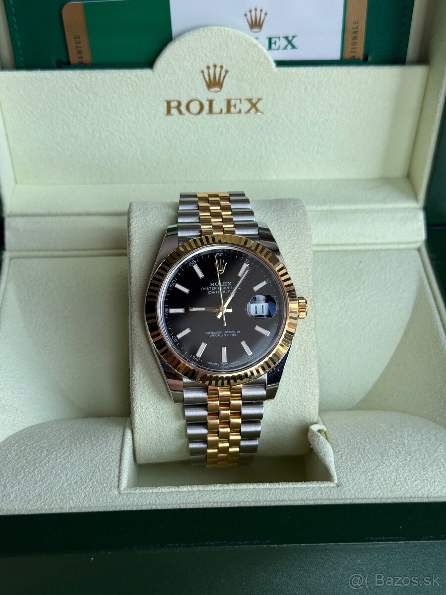 Hodinky Rolex DateJust 41 Full set box, Top stav Zlato/Ocel - 6