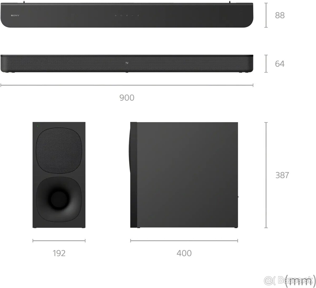 Soundbar SONY HTS-400 Zaruka 12mesiacov - 6
