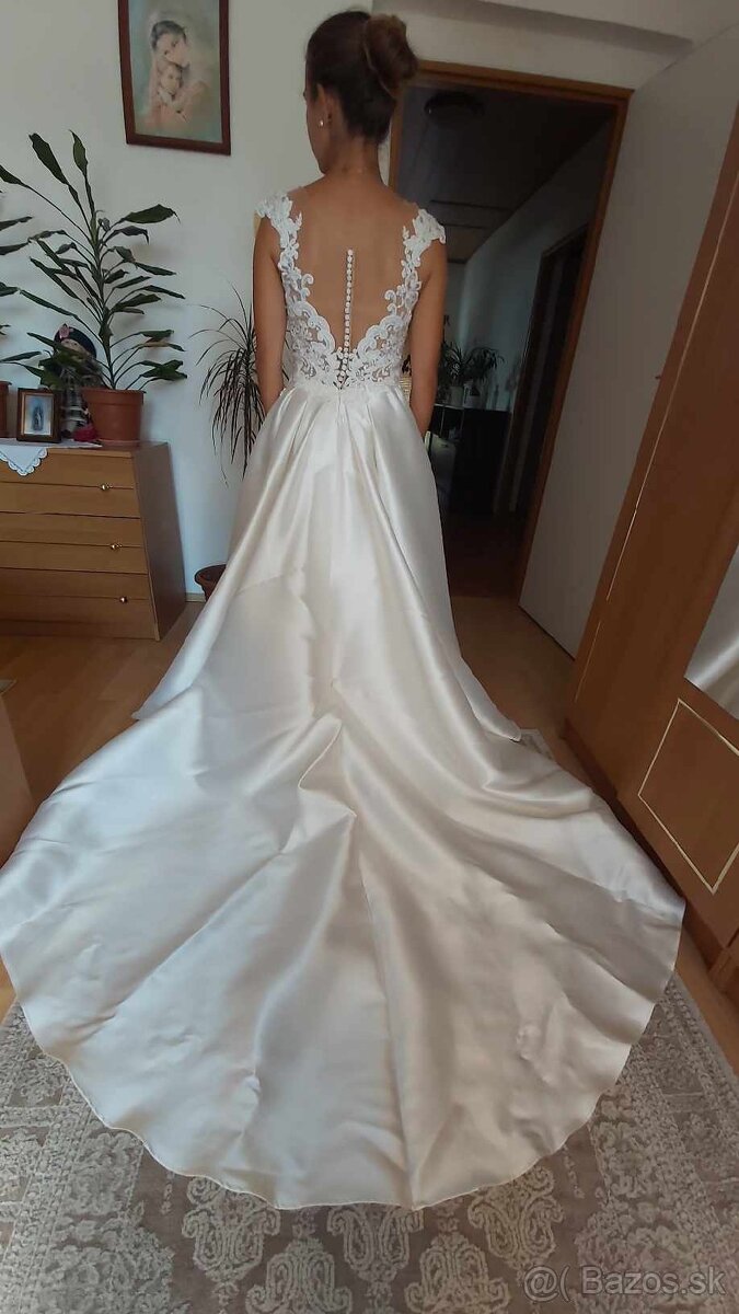 Ivory svadobné šaty Monica Loretti - 6