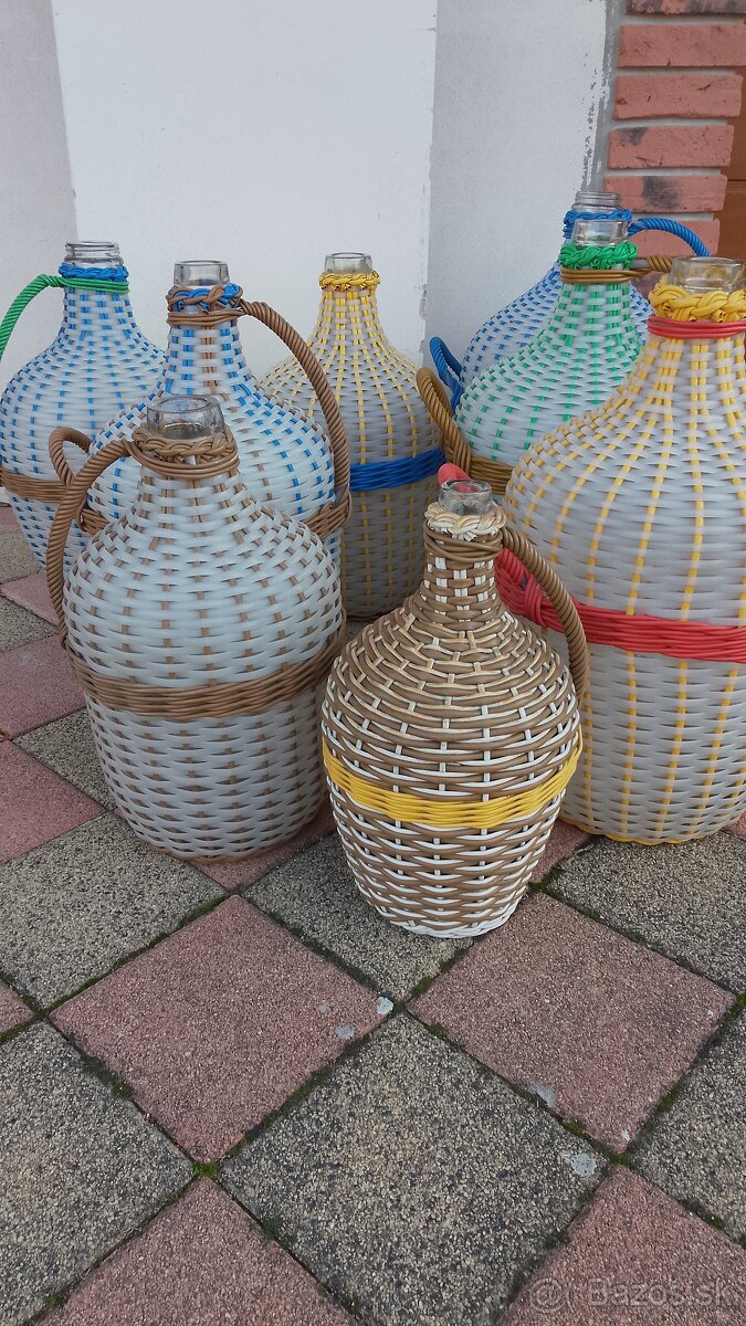 Demižony opletené - 6