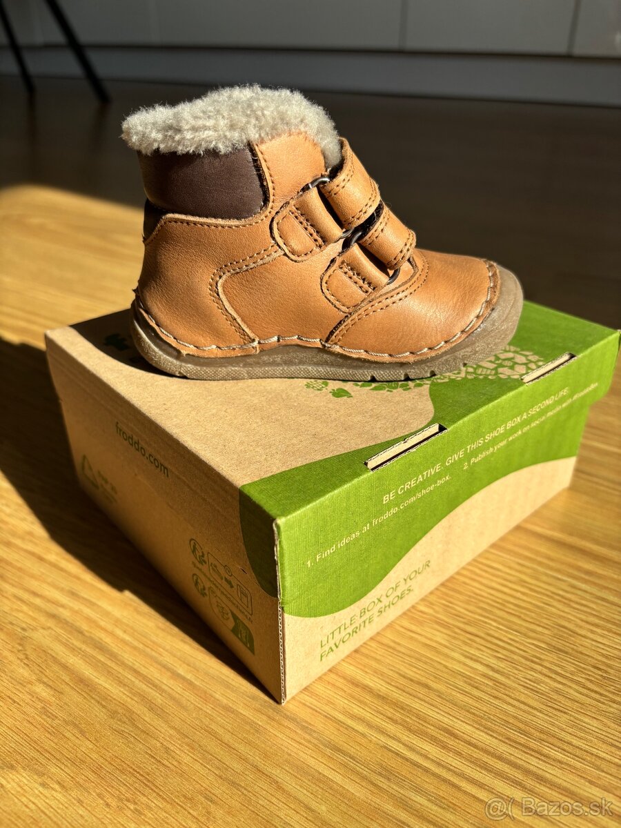 Froddo zimné detské topánky Paix up winter - Dark Brown - 6