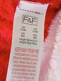 Vianočna mikina +body, šaty 62 - 6