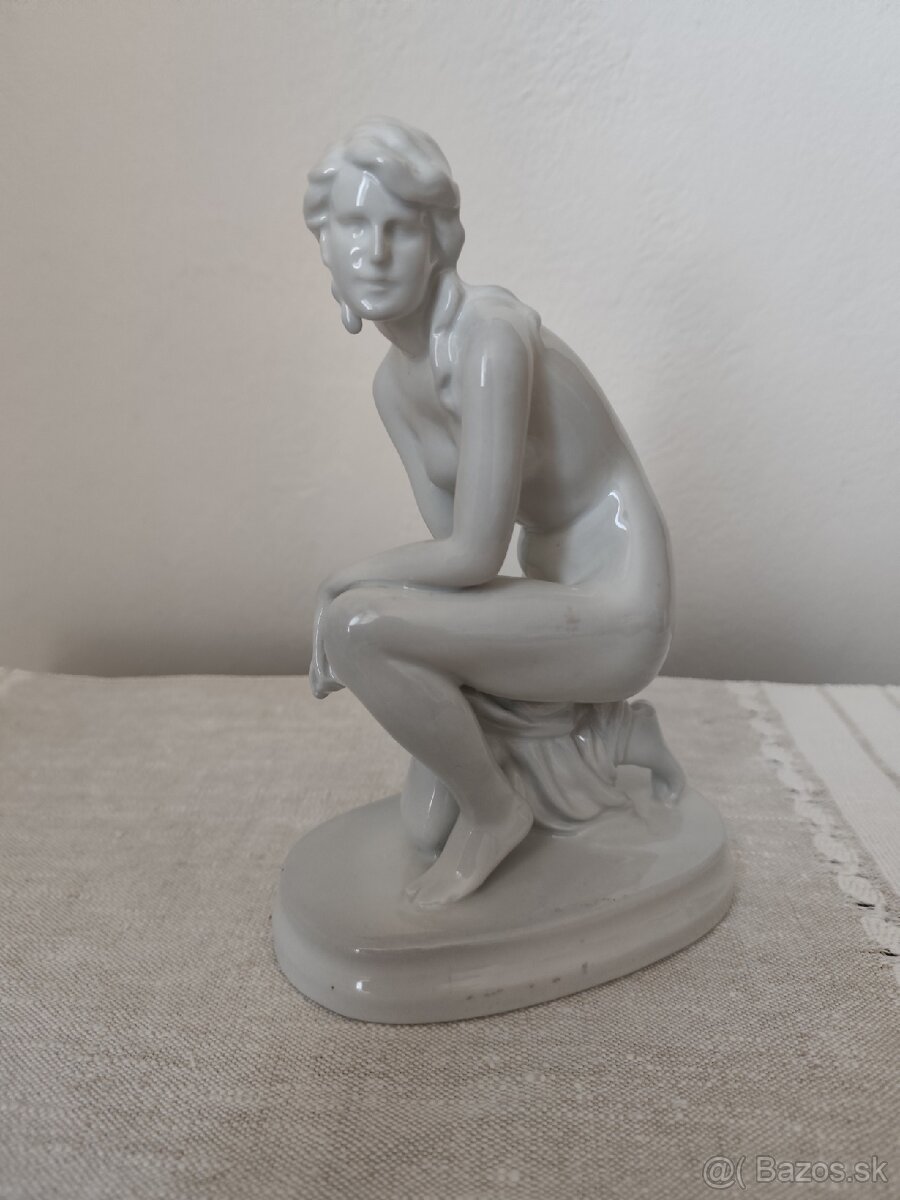 Zsolnay akt žena porcelánová soška - 6