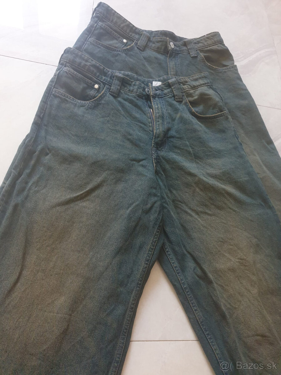chlapčenské Baggy Jeans, nové , velkost 170 , zn. H&M - 6