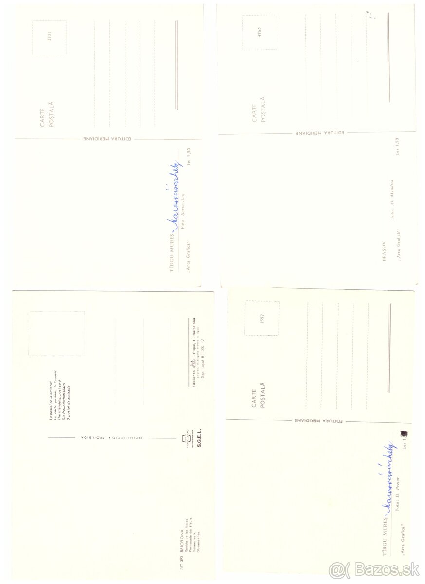 Pohľadnice mix svet farebne 3 - 6