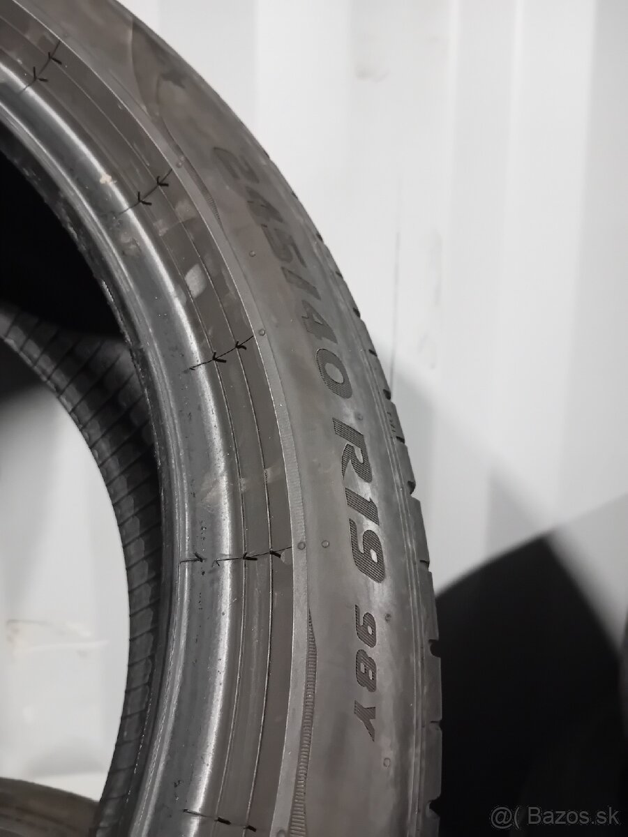 2x zánovné letné pneu 245/40R19 Pirelli Pzero - 6