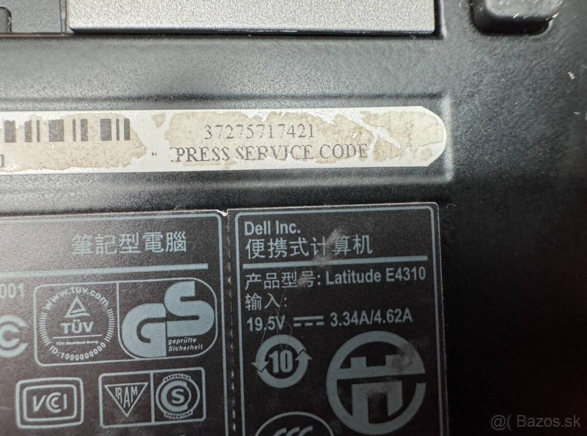 Predám pokazený notebook na náhradné diely zn.Dell e4310. - 6