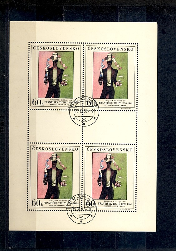 Poštové známky Československo 3 - 6