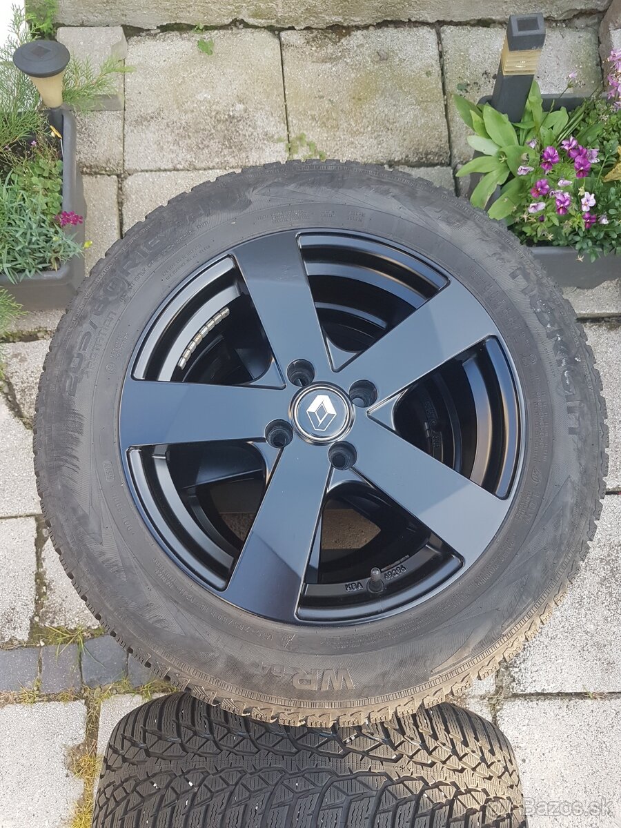 Renault Captur I. 16" Dezent čierne + Nokian zimné - 6